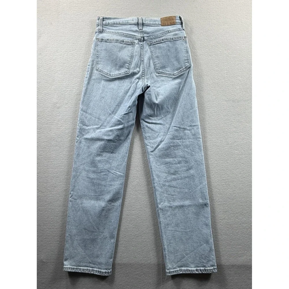 Madewell Perfect Vintage Straight Jeans Womens 28 Light‎ Wash High Rise 30x28
